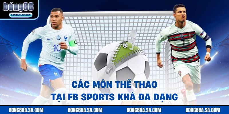 Các môn thể thao tại FB SPORTS khá đa dạng
