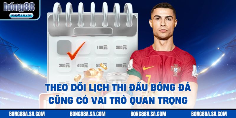 Theo dõi lịch thi đấu bóng đá cũng có vai trò quan trọng